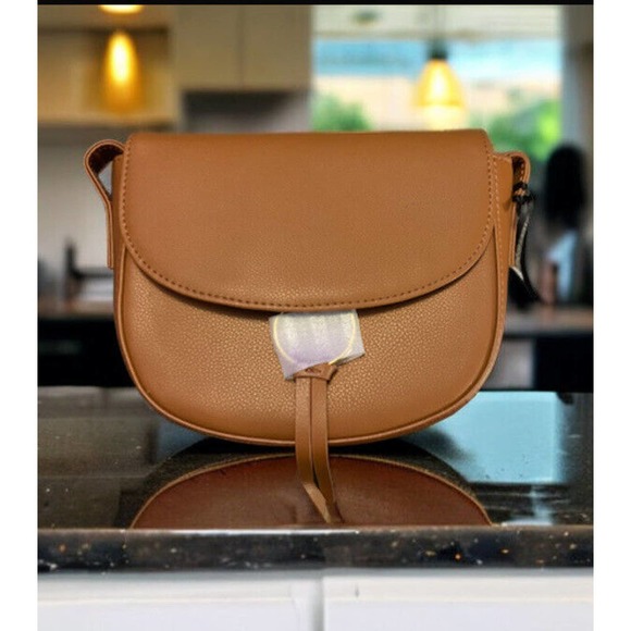 JJ Winters Handbags - JJ WINTERS Ivy Leather Crossbody CARAMEL Bag Purse MSRP $148 ~ Rachel Zoe NWT